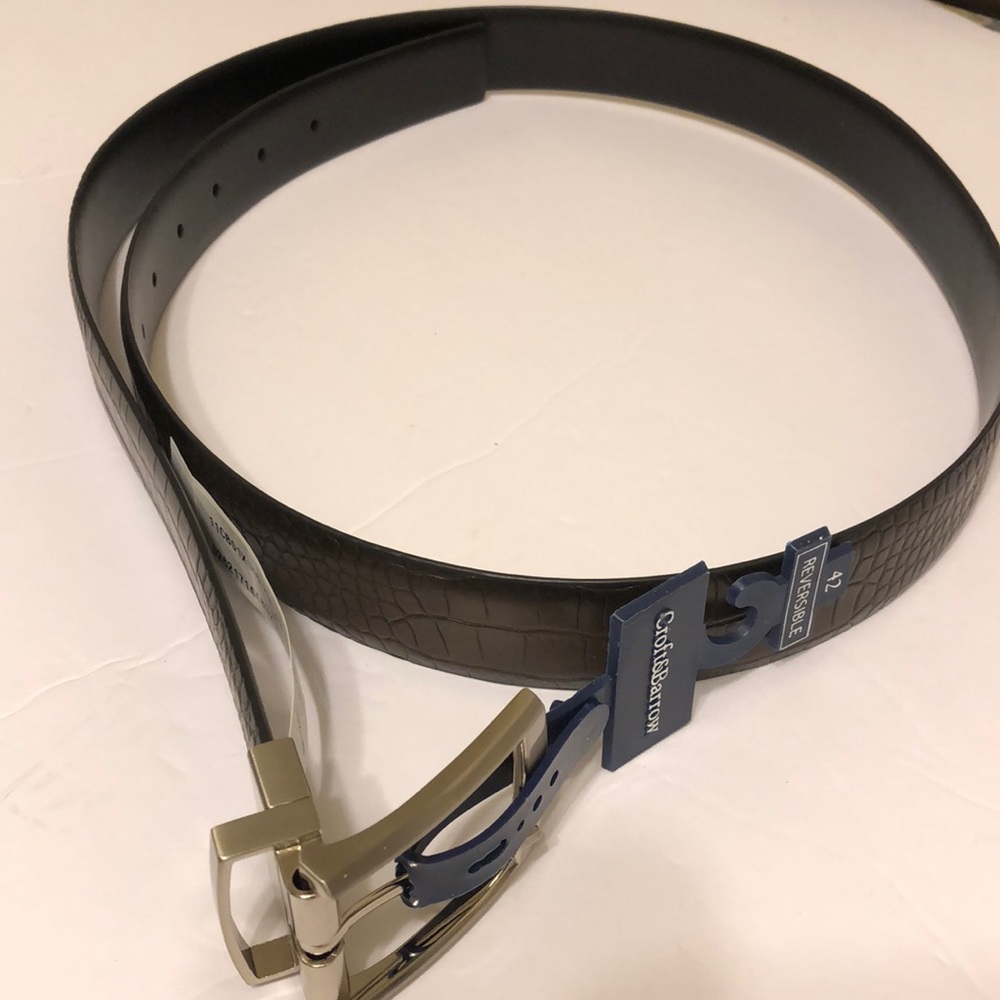 Croft and Barrow brown/black belt 42”